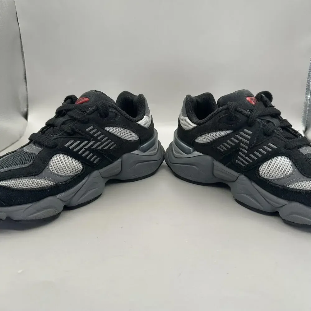 New Balance 9060 Shoes Youth Size 3 Black Suede Running Sneakers GCN9060BK